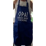 OPA! Greek Man Cooking Apron - Full Length